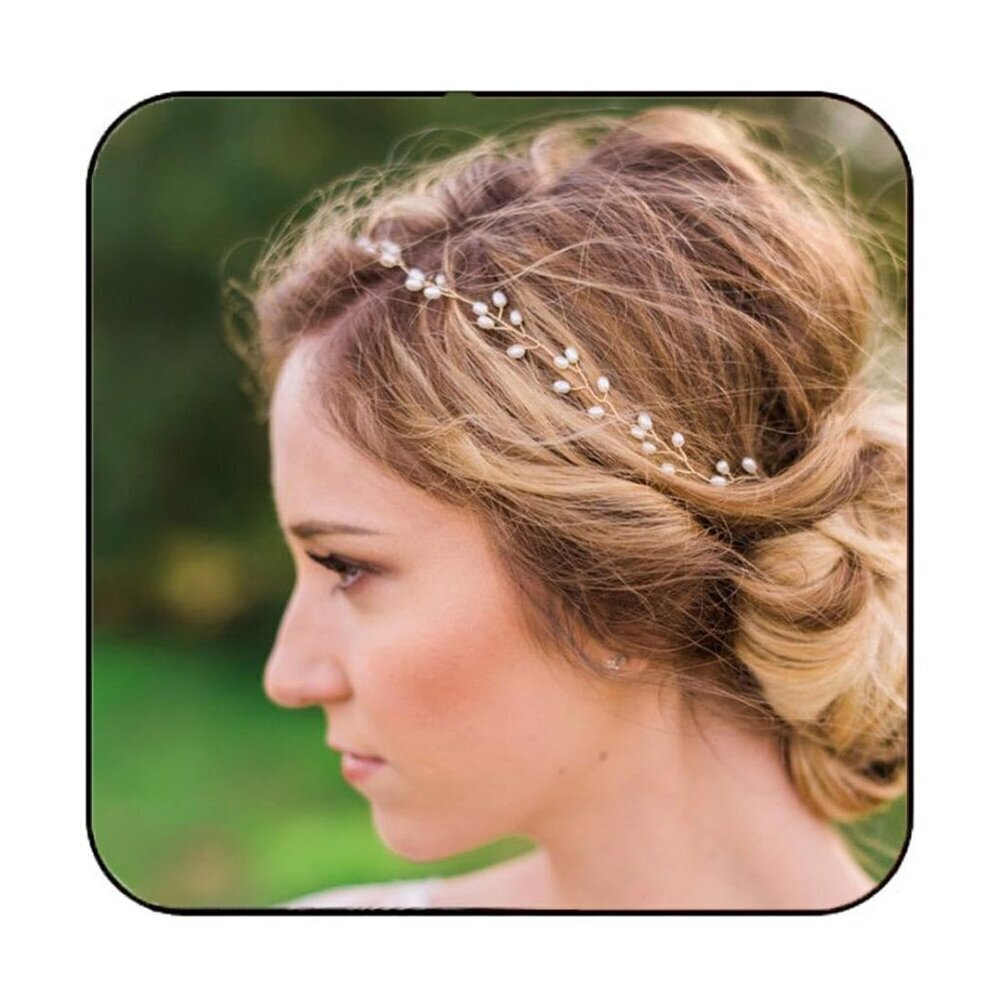 Bridal Pearl Headband Hair Vine Wedding Headpiece Bridal Hair Accessories